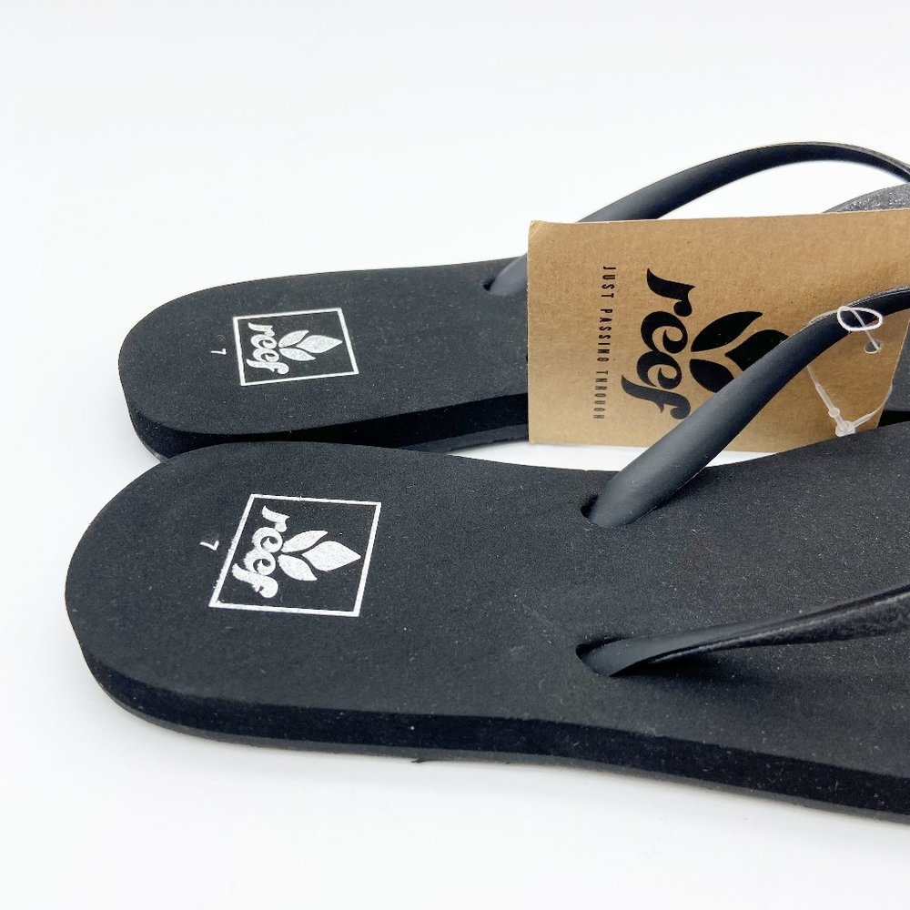 Reef Womens Black Stargazer Flip Flop Sandals Size 5, 10, 11 - Picture 3 of 10